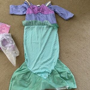 Mermaid Kids Costume - Purple and Green